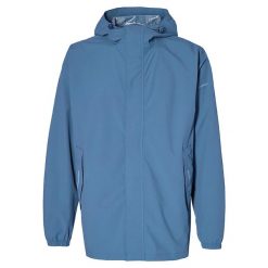 Rowerowa kurtka przeciwdeszczowa Hoga unisex, horizon blue. Czarne kurtki damskie BASIL, xl, bez wzorów, z materiału, rowerowe. Za 419.90 zł.