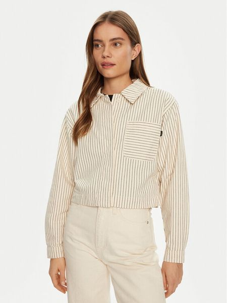 JJXX Koszula Maddy 12267802 Écru Relaxed Fit. Koszule damskie JJXX, l, bez wzorów, z bawełny, bez kołnierzyka, bez ramiączek. Za 109.99 zł.