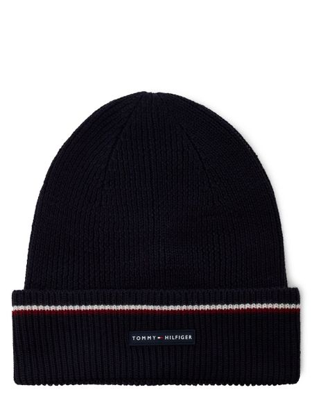 Tommy Hilfiger czapka z zawartością wełny Mężczyźni Wełna niebieski, ONE SIZE. Niebieskie czapki męskie Tommy Hilfiger, z aplikacjami, z dzianiny, klasyczne. Za 179.95 zł.