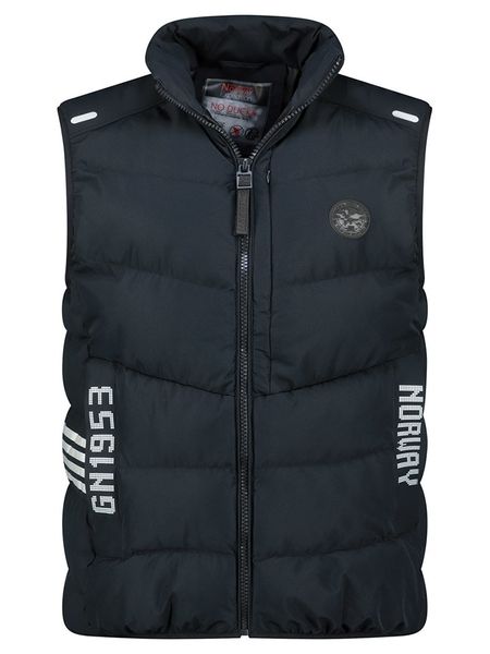 Geographical Norway Kamizelka pikowana "Vincennt" w kolorze granatowym rozmiar: XL. Niebieskie kamizelki męskie Geographical Norway, xl. Za 194.45 zł.