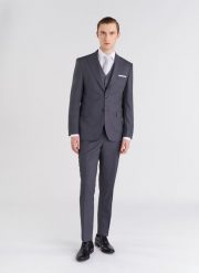 PAKO LORENTE – Szare eleganckie spodnie męskie. Szare spodnie materiałowe męskie Pako Lorente, bez wzorów, eleganckie. Za 599.99 zł.