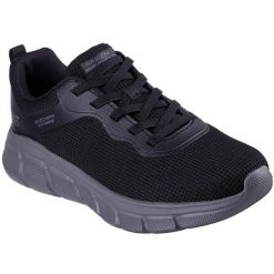 Buty sportowe męskie Skechers Bobs B Flex arch Comfort Edge. Czarne buty sportowe na co dzień męskie Skechers, z materiału, bez zapięcia. Za 390.00 zł.