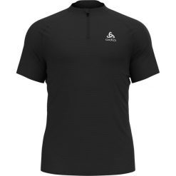 Koszulka tech. męska Odlo T-shirt crew neck s/s 1/2 zip ESSENTIAL. Czarne t-shirty sportowe męskie Odlo, m, bez ramiączek, do biegania. Za 239.99 zł.