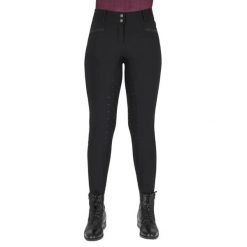 Damskie spodnie jeździeckie o pełnej przyczepności QHP Zahra. Czarne spodnie sportowe damskie QHP, s, na fitness i siłownię. Za 383.00 zł.