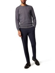 Pierre Cardin Sweter w kolorze czarno-szarym rozmiar: L. Niebieskie swetry męskie Pierre Cardin, l, bez wzorów, z bawełny, bez kołnierzyka. Za 171.28 zł.
