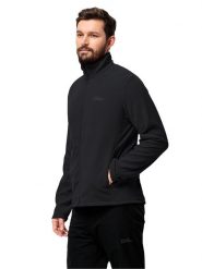Jack Wolfskin Kurtka polarowa "Taunus" w kolorze czarnym rozmiar: M. Czarne kurtki damskie Jack Wolfskin, m, bez wzorów, z materiału, bez kaptura. Za 180.06 zł.