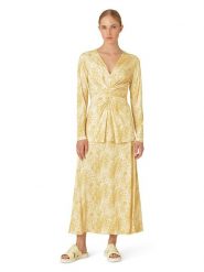 Ilse Jacobsen Bluzka w kolorze żółtym rozmiar: XL. Żółte bluzki damskie Ilse Jacobsen, xl, bez wzorów, bez kołnierzyka, bez ramiączek. Za 56.93 zł.