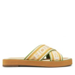 Klapki HOFF. Żółte klapki damskie HOFF, bez wzorów, bez obcasa. Za 189.99 zł.