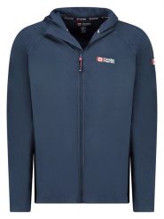 Canadian Peak Kurtka polarowa "Tugoodeak" w kolorze granatowym rozmiar: M. Niebieskie kurtki męskie Canadian Peak, m, bez wzorów, z materiału, bez kaptura. Za 87.81 zł.