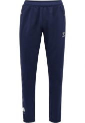 Spodnie sportowe do joggingu Hummel Move Grid. Niebieskie spodnie sportowe męskie HUMMEL, z bawełny. Za 233.70 zł.