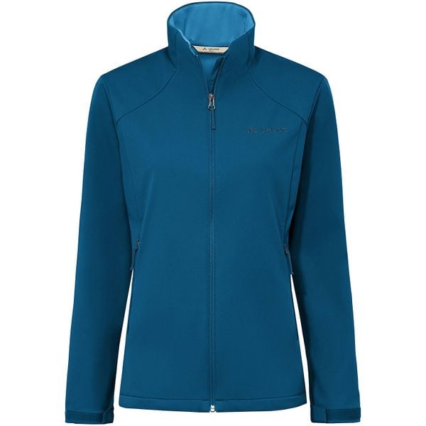 Softshell-Jacke W Everhike Softshell J. Czarne kurtki softshell damskie Vaude, m, bez wzorów, z materiału, bez kaptura. Za 451.50 zł.