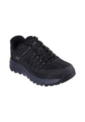 Buty do chodzenia męskie Skechers Summits At Upper Draft. Czarne buty sportowe na co dzień męskie Skechers, z materiału, bez zapięcia, trekkingowe. Za 249.99 zł.