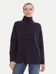 Weekend Max Mara Golf Borgia 2525366112 Granatowy Relaxed Fit. Niebieskie golfy damskie Weekend Max Mara, xl, bez wzorów, z wełny, bez ramiączek. Za 1,089.00 zł.