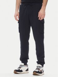 Aeronautica Militare Spodnie dresowe 251PF860F459 Granatowy Regular Fit. Niebieskie spodnie dresowe męskie AERONAUTICA MILITARE, bez wzorów, z bawełny. Za 329.99 zł.