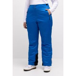 Damskie Spodnie narciarskie nieprzemakalne modelowane kolana mankiet od śniegu. Niebieskie spodnie dresowe damskie Ulla Popken, na lato, plus size, bez wzorów, z elastanu. Za 633.99 zł.