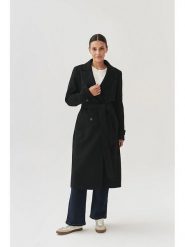 TATUUM Wełniany płaszcz w kolorze czarnym rozmiar: 40. Czarne płaszcze damskie Tatuum, bez wzorów, z tkaniny. Za 610.62 zł.