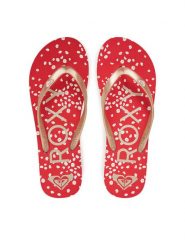 Roxy Japonki ARJL100869 Złoty. Żółte klapki damskie Roxy, bez wzorów, z tworzywa sztucznego, bez obcasa. Za 59.99 zł.