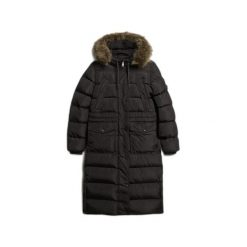 Damski płaszcz ze sztucznego futra Superdry Everest. Zielone płaszcze damskie Superdry., m, bez wzorów, z syntetyku, eleganckie. Za 974.95 zł.