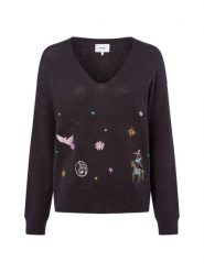 Nümph sweter z dzianiny z zawartością alpaki - Nualmut Kobiety szary, XXL. Szare swetry klasyczne damskie Nümph, xxl, z dzianiny, bez kołnierzyka. Za 279.95 zł.