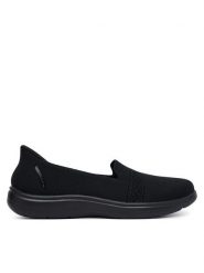 Skechers Sneakersy Slip-Ins: On-The-Go Flex Radiant - Sloane 138435/BBK Czarny. Czarne trampki i tenisówki damskie Skechers, bez wzorów, z materiału. Za 262.99 zł.