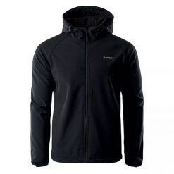 Kurtka męska Softshell Hi-Tec Neti - czarna, Rozmiar M. Czarne kurtki męskie Hi-tec, m, bez wzorów, z materiału, bez kaptura. Za 139.99 zł.