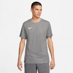 Koszulka Treningowa Męska Bawełniana Nike Park 20 Dri-FIT. Białe t-shirty męskie Nike, m, z bawełny, bez ramiączek, do piłki nożnej, dri-fit (nike). Za 99.99 zł.