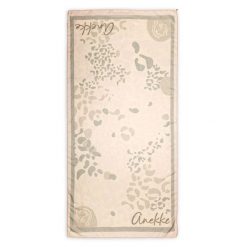 Szal damski Anekke, wykonany z lekkiego materiału tekstylnego elegancki i wzorzysty, beżowy, 42480-061. Brązowe szaliki i kominy damskie Anekke, bez wzorów. Za 119.00 zł.