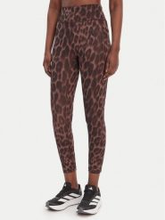 Adidas Legginsy Optime Essentials Workout KA6346 Brązowy Slim Fit. Brązowe legginsy damskie Adidas, xl, bez wzorów, z syntetyku, na fitness i siłownię. Za 229.99 zł.