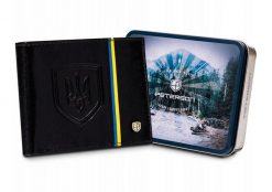 Portfel skórzany Peterson [DH] PTN 1517-P-UP UA-BLA czarny. Czarne portfele męskie Peterson, bez wzorów, z nubiku. Za 100.99 zł.