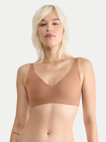 Sloggi Biustonosz bezfiszbinowy Zero Feel 10217729 Brązowy. Brązowe biustonosze Sloggi, bez wzorów, z syntetyku. Za 119.99 zł.