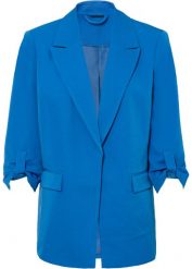 Żakiet oversize. Niebieskie marynarki i żakiety damskie bonprix, bez wzorów. Za 144.99 zł.