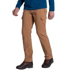 Spodnie cargo Craghoppers Kiwi Pro. Brązowe spodnie materiałowe męskie CRAGHOPPERS, bez wzorów, z nylonu. Za 303.90 zł.