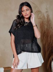 LA Angels Sweter w kolorze czarnym rozmiar: S. Czarne swetry klasyczne damskie LA Angels, s, z bawełny, bez kołnierzyka. Za 130.99 zł.