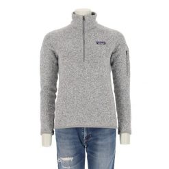 Second life - Kobiecy sweter polarowy z kapturem - Jak nowy. Czarne swetry klasyczne damskie Patagonia, l, z polaru, bez kołnierzyka. Za 255.56 zł.
