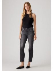 Levi's Dżinsy "501" - Slim fit - w kolorze czarnym rozmiar: W28/L30. Czarne jeansy damskie Levi's, z podwyższonym stanem. Za 248.27 zł.