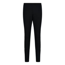 Damskie legginsy CMP. Czarne legginsy damskie CMP, s, bez wzorów, z materiału. Za 188.00 zł.