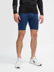 Szorty Hummel TE Topaz. Niebieskie szorty sportowe męskie HUMMEL, xl, z elastanu, na fitness i siłownię. Za 160.50 zł.