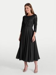 Swing Sukienka koktajlowa 77761710 Czarny Regular Fit. Czarne sukienki damskie Swing, bez wzorów, z syntetyku, wizytowe, bez kołnierzyka, bez ramiączek. Za 589.99 zł.