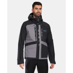 Męska kurtka hardshell Kilpi LTD ARCHER-M. Czarne kurtki męskie Kilpi, m, bez wzorów, z hardshellu, sportowe, bez kaptura. Za 1,165.67 zł.