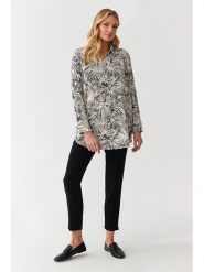 TATUUM Bluzka "Malibu" w kolorze kremowo-czarnym rozmiar: 42. Brązowe bluzki damskie Tatuum, bez wzorów, z wiskozy, bez kołnierzyka, bez ramiączek. Za 110.55 zł.