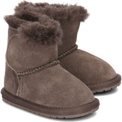 Emu Australia Toddle - Kozaki Dziecięce - B10737 CHOCOLATE/CHOCOLAT 20. Czarne botki dziewczęce Emu Australia, bez wzorów, bez ramiączek. Za 139.30 zł.