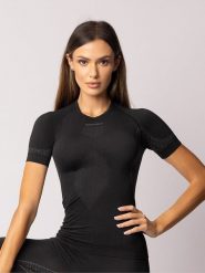 Spaio Koszulka sportowa "Breeze" w kolorze czarnym rozmiar: XL. Czarne bluzki sportowe damskie Spaio, xl, bez kołnierzyka, bez ramiączek. Za 130.99 zł.