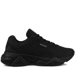 Buty męskie sneakersy sportowe Lotto RAYSE. Czarne buty sportowe na co dzień męskie Lotto, z materiału, bez zapięcia, trekkingowe. Za 149.00 zł.