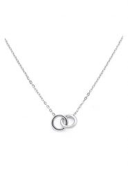 MOODE Naszyjnik z elementami ozdobnymi - dł. 41 cm rozmiar: onesize. Szare naszyjniki damskie MOODE, ze stali. Za 34.99 zł.