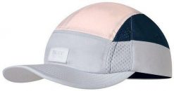 Czapka z daszkiem biegowa unisex Buff 5 Panels Light Grey ochrona UV. Szare czapki z daszkiem damskie Buff, bez wzorów, z elastanu. Za 124.90 zł.