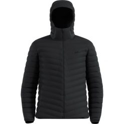 Kurtka puchowa Odlo Jacket insulated X-ALP PACKABLE DOWN. Czarne kurtki męskie Odlo, bez wzorów, z puchu, sportowe, bez kaptura. Za 1,169.99 zł.