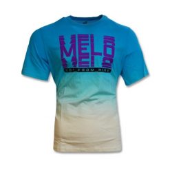 Koszulka treningowa PUMA Melo Fade T-shirt Blue Atoll - 535116-1. Niebieskie t-shirty męskie Puma, bez wzorów, bez kołnierzyka. Za 171.30 zł.