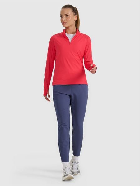 4F Spodnie do biegania w terenie szybkoschnące damskie - granatowe L. Niebieskie spodnie dresowe damskie 4f, l, bez wzorów. Za 249.99 zł.