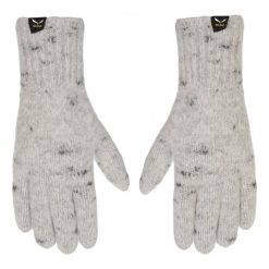 Rękawiczki unisex Salewa WALK WOOL szare 00-0000026814_0050 r XL. Szare rękawiczki męskie Salewa, bez wzorów, prążkowane. Za 344.78 zł.