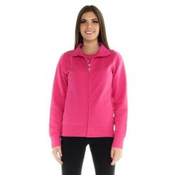 Damska bluza Leone Basic z zamkiem błyskawicznym na całej długości. Czerwone bluzy bez kaptura damskie LEONE 1947 APPAREL, l, bez wzorów, z tkaniny, bez ramiączek, bez kaptura. W wyprzedaży za 167.70 zł.